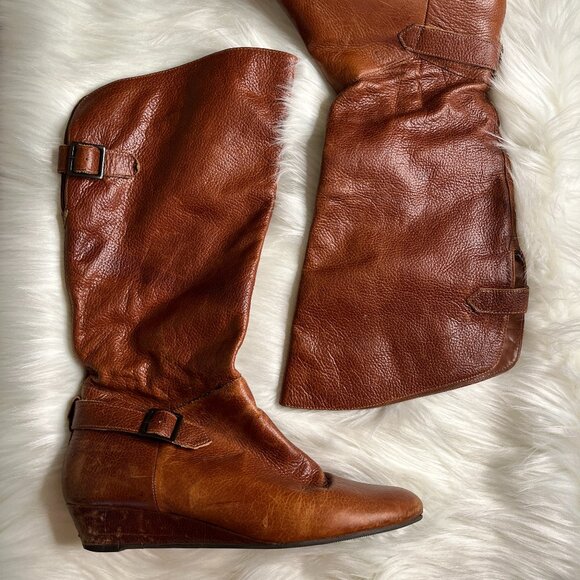 Aldo Wedge Boots Ankle and Calf Adjustments Size 8 - Picture 2 of 8